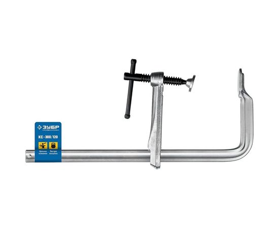Струбцина ЗУБР КС-300/120 тип F, 300/120 мм 32157-120-300 – изображение 2