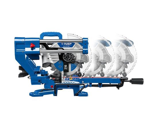 Торцовочная пила с протяжкой ЗУБР Профессионал ППТ-216-П – изображение 3