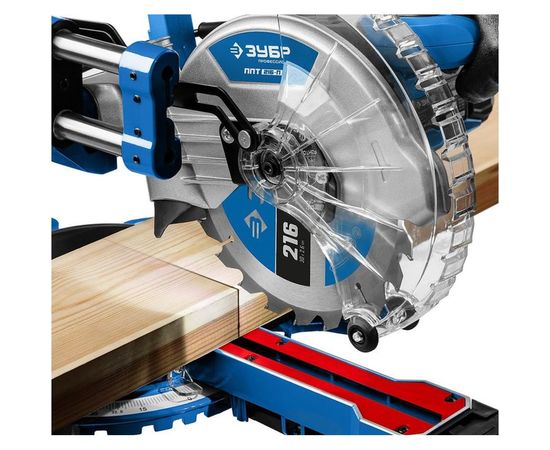 Торцовочная пила с протяжкой ЗУБР Профессионал ППТ-216-П – изображение 4