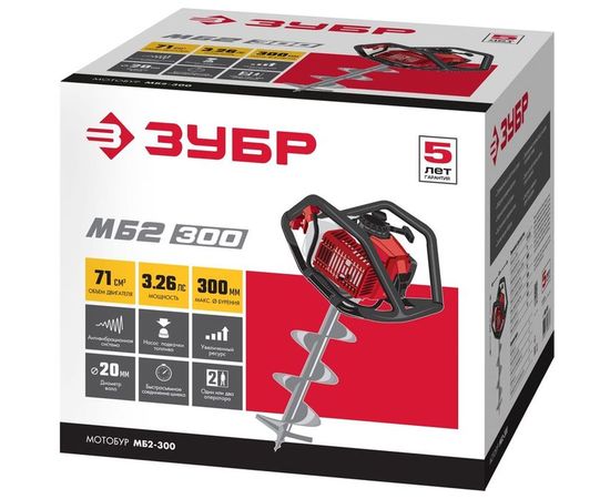 Мотобур Зубр МБ2-300 – изображение 8