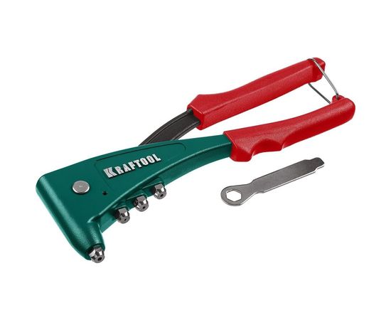 Заклепочник с литым корпусом Kraftool "X-5F" для заклёпок d=2.4-4.8 мм - алюминий и сталь, =2.4-4.0 - нерж сталь 31173_z01 