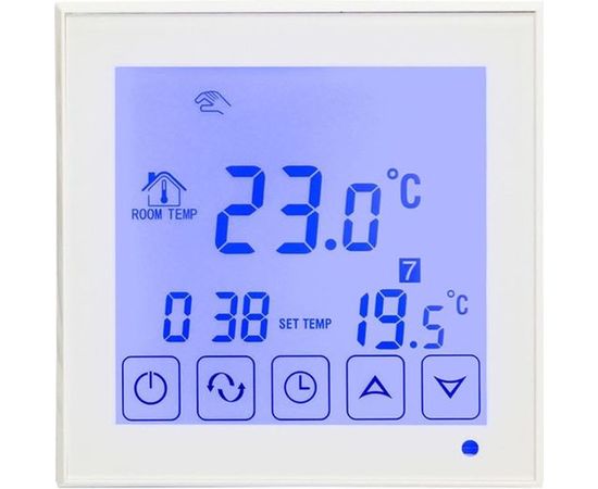 Терморегулятор сенсорный с автоматическим программированием R200W, белый Rexant 51-0573 