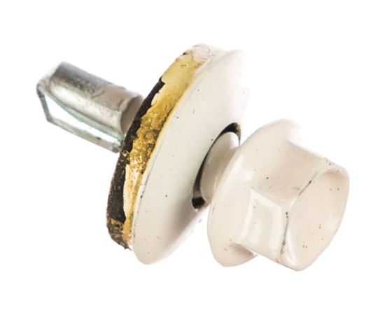 Кровельные саморезы ЗУБР СКМ RAL 9003 белый, 19 x 5.5 мм, 500 шт 4-300315-55-019-9003 