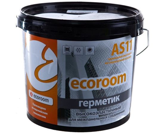 Акриловый герметик для межпанельных швов ECOROOM AS-11 серый 7 кг E-Герм-8867/7 