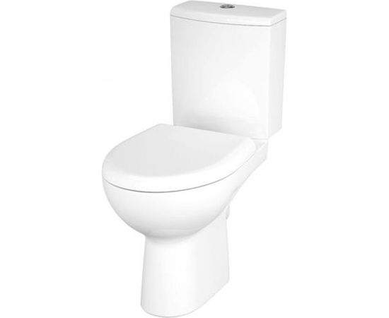 Унитаз-компакт Cersanit Nature безободковый, горизонтальный выпуск, 2 режима, сиденье DP, Soft Close, Clip up 447639 