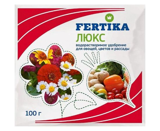 Удобрение для овощей, цветов и рассады Fertika Люкс 100 г 4620005610194 