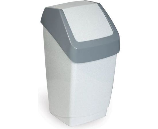 Ведро-контейнер с крышкой для мусора IDEA 15л, Хапс, 46х26х25 см, серое М 2471 600084 