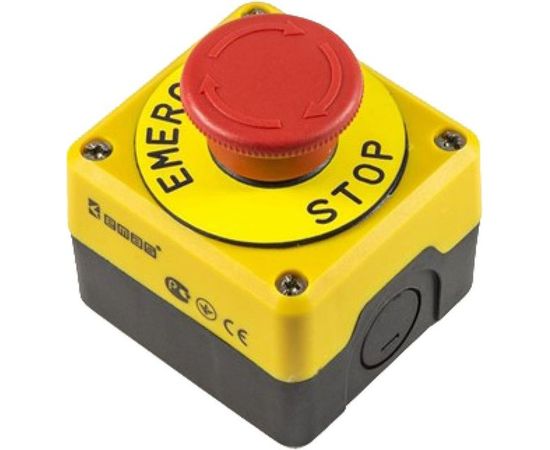 Пульт управления Emas с табличкой аварийной кнопки, 250В, 4А. P1EC400E40K 