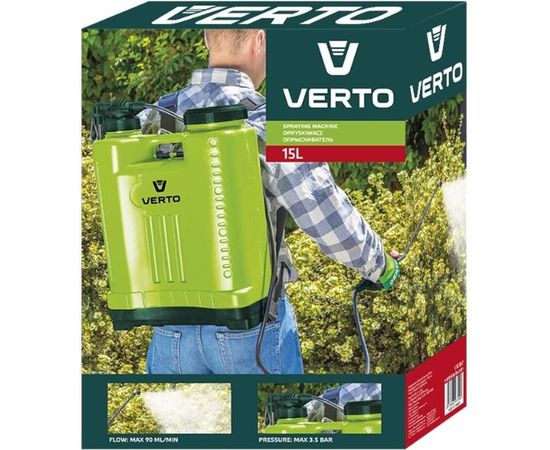 Помповый садовый опрыскиватель VERTO 15 л 15G507 – изображение 4
