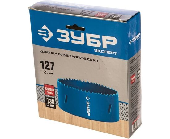 Коронка ЭКСПЕРТ биметаллическая (127 мм) Зубр 29531-127_z01 – изображение 2
