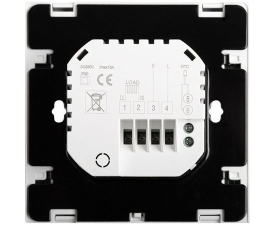 Терморегулятор сенсорный с автоматическим программированием R200W, белый Rexant 51-0573 – изображение 2