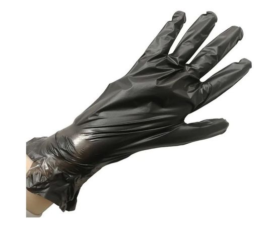 Одноразовые перчатки AVIORA эластомер, черные, размер XL, 100 шт. 402-885 – изображение 2