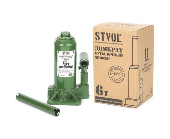 Бутылочный домкрат STVOL 6т SDB6350 – изображение 4