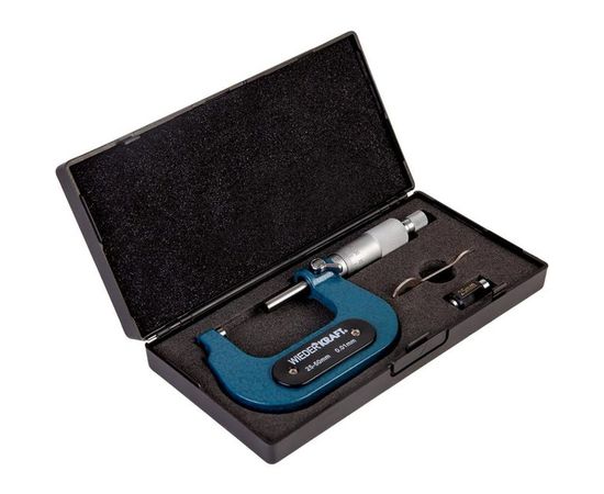 Микрометр WIEDERKRAFT нониусный, 25-50 мм, 0.01 мм WDK-MM5001 – изображение 3