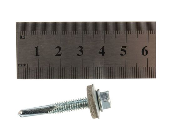 Кровельный саморез по металлу Daxmer №5 5,5х38 цинк 200шт 04399 – изображение 2