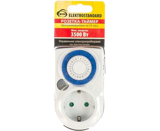Электронная розетка-таймер Elektrostandard TMH-M-3 16A x1 IP20 Белый a026136 – изображение 2