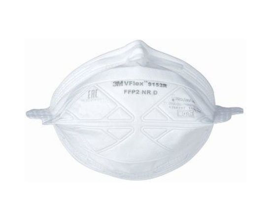 Противоаэрозольная фильтрующая полумаска 3М VFlex, 2 класс защиты, FFP2 NR D, 25 шт./уп., 9152R РОЗ 7100102662 – изображение 5