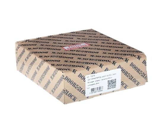 Гарнитур DOORLOCK DL 040/F-55 PZ L-form Rt нерж. сталь, универс. монтаж, розетка 55мм, шпиндель 8мм 73318 – изображение 4