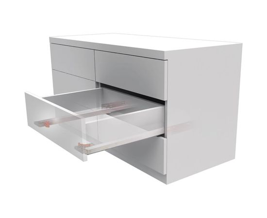 Направляющая полного выдвижения c доводчиком SAMET SMART SLIDE, PUSH OPEN 500 мм СТ-00001284 – изображение 4