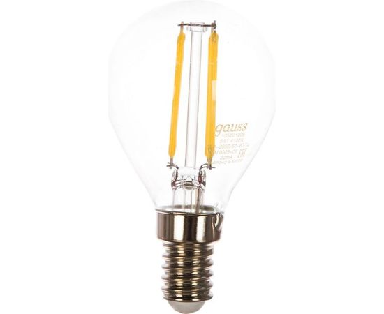 Лампа LED Globe E14 5W 4100K Gauss Filament 105801205 