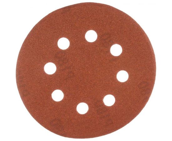 Круг шлифовальный на велюровой основе (8 отверстий; Р180) GROSSMEISTER 011105180 