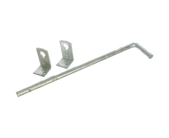 Засов для ворот GAH ALBERTS горячеоцинкованный 400х40, диаметр 16мм, 211028 