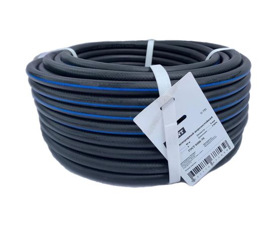 Рукав кислородный 3 класс черный с синей полосой 40 м, D 9 мм, 2 МПа Gigant G-751 