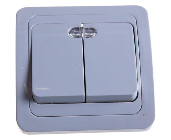 Выключатель IN HOME 2кл с подсветкой CLASSICO белый 2123 4680005959877 