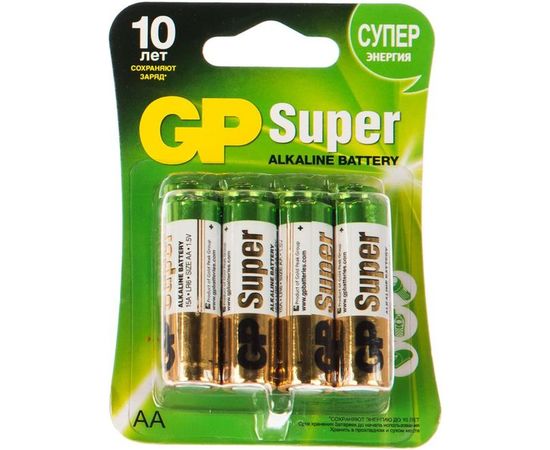Алкалиновые батарейки GP 8 шт Super Alkaline 15А АA 15A-CR8 