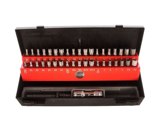 Набор бит-торкс-шестигранник 12-лучевых 42 предмета L-30 75 мм FORCE 4421C 