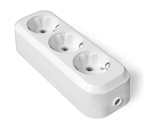Колодка для удлинителя IONICH 3 гнезда с/з 1521 