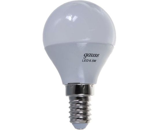 Лампа LED Globe E14 6.5W 100-240V 3000K Gauss 105101107 