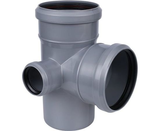 Крестовина для канализации Flextron двухплоскостная, левая 110х110х50/87 SVK-K711587 