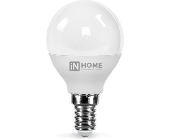 Светодиодная лампа IN HOME LED-ШАР-VC 4Вт 230В Е14 6500К 360Лм 4690612030555 
