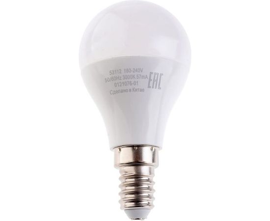 Лампа Gauss LED Elementary Шар 12W 880lm E14 3000K 53112 