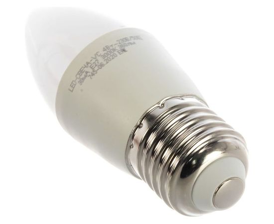 Светодиодная лампа IN HOME LED-СВЕЧА-VC 4Вт, 230В, Е27, 3000К, 360Лм 4690612030111 – изображение 3