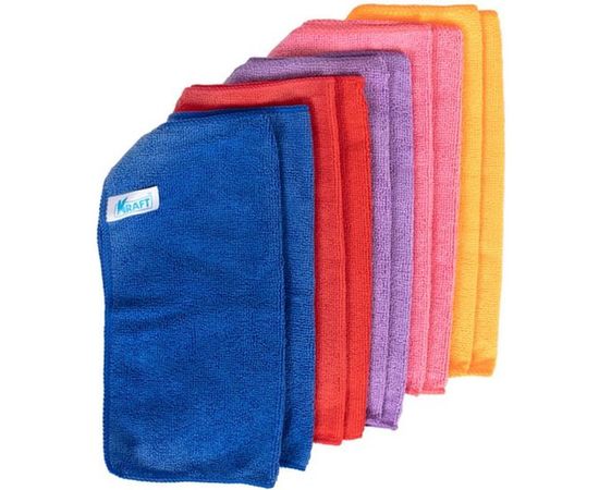 Набор салфеток из микрофибры KRAFT 10 шт., 30x30 см KT 860611 – изображение 2