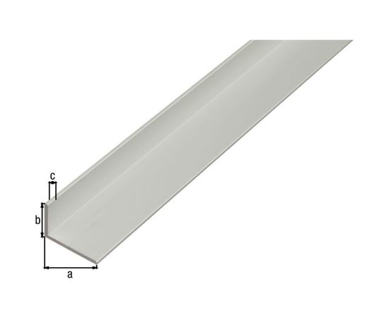 Уголок GAH ALBERTS алюминиевый, серебристый, 40x10x2х1000 мм 473792 – изображение 2