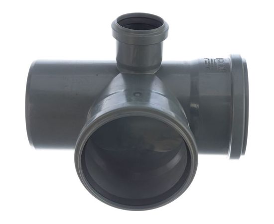 Крестовина для канализации Flextron двухплоскостная, левая 110х110х50/87 SVK-K711587 – изображение 3