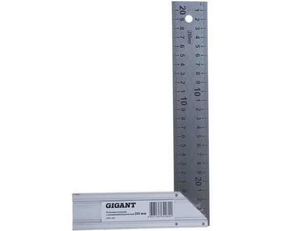 Стальной угольник с алюминиевой рукояткой Gigant 250 мм GWS-25B – изображение 6