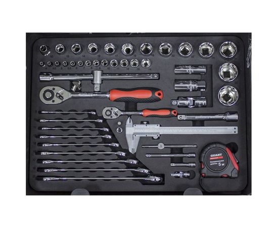 Набор инструментов в алюминиевом кейсе 1/2 и 1/4 151 предмет Gigant Professional GPS 151 – изображение 3