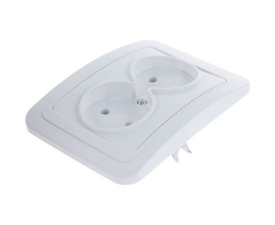 Двойная розетка IN HOME CLASSICO белая 2102 4680005959914 – изображение 3