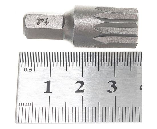 Двенадцатигранная короткая бита Hans XZN на 5/16 14 мм 082-4M14:105 – изображение 4