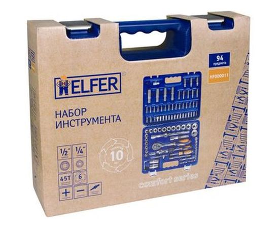 Набор инструмента HELFER 1/2 Dr и 1/4 Dr 94 пр HF000011 – изображение 6