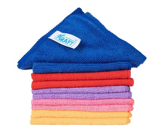 Набор салфеток из микрофибры KRAFT 10 шт., 30x30 см KT 860611 – изображение 3