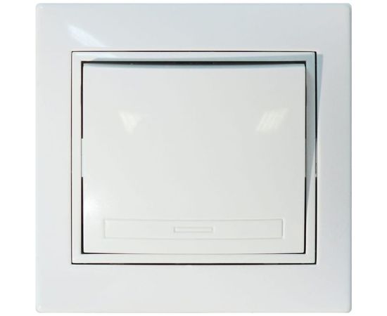 Одноклавишный выключатель Jilion белый 9533116 