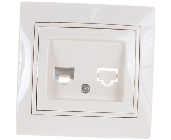 Интернет розеткаJilion RJ45 бежевый 9533193 