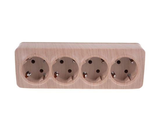 Розетка IONICH 4-ая с/з сосна 1457 
