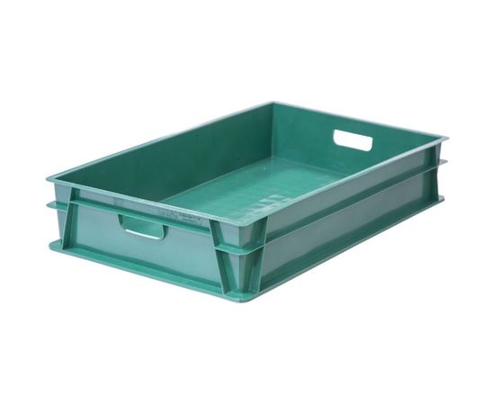 Сплошной ящик Тара.ру п/э 740x465x145 зелёный 22443 