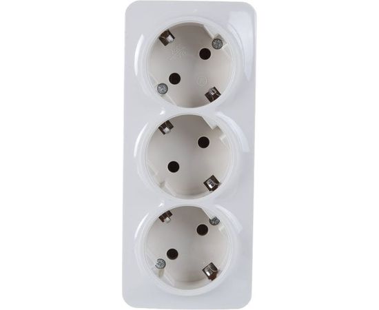 Трохместная розетка IONICH с/з слоновая кость 1429 